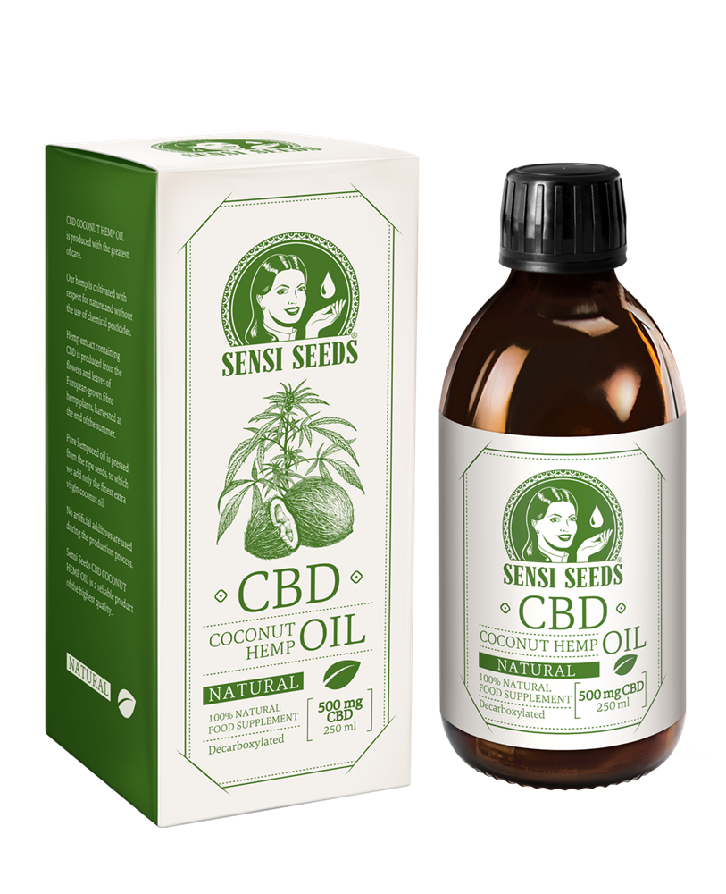 CBD Coconut Hemp Oil Natural 250 ml